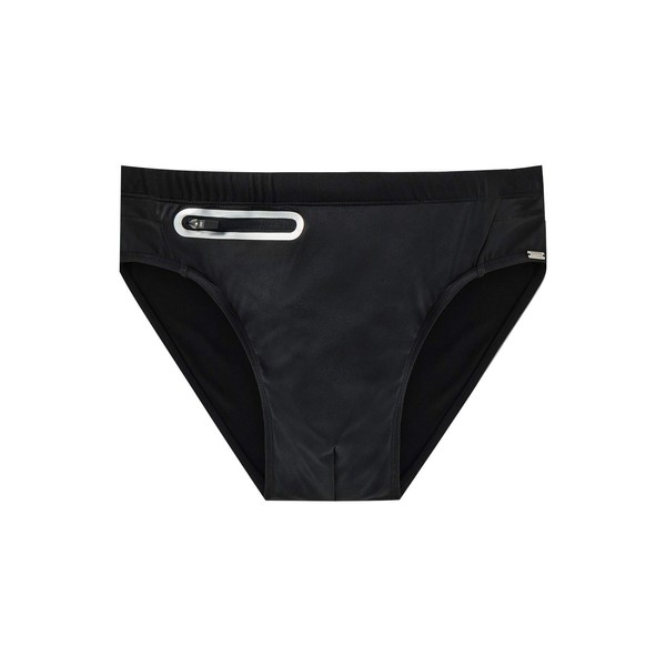 Schiesser Men's Swimming Trunks with Pocket, Black (Black 000)