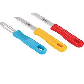 RENA Knives & Peeler Set - 2 pcs of Stainless Steel Knives & 1 pcs of Stainless Steel Peeler