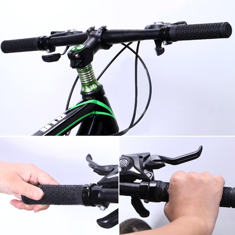 1 Pair Bicycle Handlebar Grips Non-Slip Bicycle Grips, Ergonomic Structure