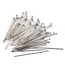 John Bead 100pcs Stainless Steel Head Pins 20mm 100pcs - Jewelry Findings Kit for DIY Jewelry Making Supplies Findings