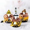 Construction Cupcake Toppers and Wrappers for Kids Set of 28pcs