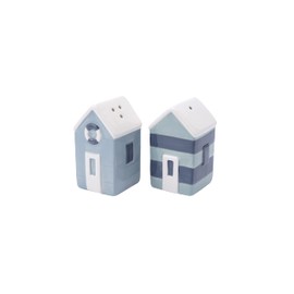 CGB Giftware | Beach Hut Salt and Pepper Shaker Pots | Gift Box | Kitchen Table Top Accessory | Gift for Home | Harbour House Collection | GB06854