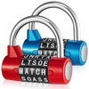 Shimeyao 2 Pcs 5 Letter Combination Lock Metal 5 Digit