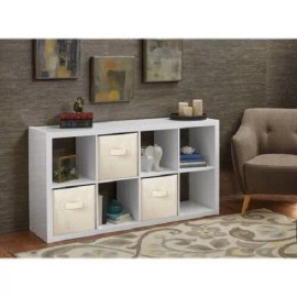 Better Homes and Gardens 8 Cube Storage Organizer, Multiple Finishes - White Texture
