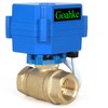 1" Motorized Ball Valve, Brass Ball Valve, Standard Port, 9-24V