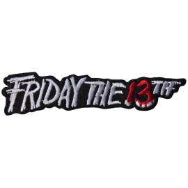 Friday the 13th Movie Name Logo 4" Wide Embroidered Patch