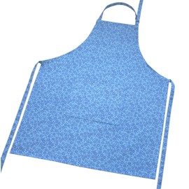 Lashuma Kitchen Apron for Men and Women, Barbecue Apron with Pocket, Baking Apron 80 x 65 cm, cornflower