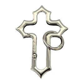 Cross Carabiner Clip Key Chains Cute Cool Durable Y2K Silver Christian Keychain Versatile Key Ring for Handbag Backpacks Belt Loop Accessories