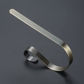 Christmas Stocking Hooks for Fireplace,Stocking Holders for Mantle, 4 Pack Hooks Metal Fireplace Hanger for Christmas Party Decoration (Bronze)