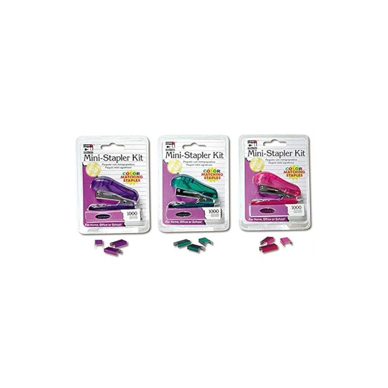 Charles Leonard, Inc Mini Staplers 6 Pack - 1,000 Staples
