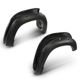 ANDPLAY Pocket Riveted Fender Flares Compatible with Dodge Ram 1500 2WD/4WD 2019 2020 2021 2022 2023, NOT Fit Rebel Models (Smooth)