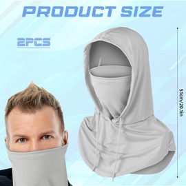 PEOVLVN 1 Set Face Mask with Sun Protection, Bicycle Mask, UV Protection, Multifunctional Scarf, Tube Scarf, Sun Protection, Loop Scarf, Motorcycle Mask, Full Face Cover for Men and Women, Golf,