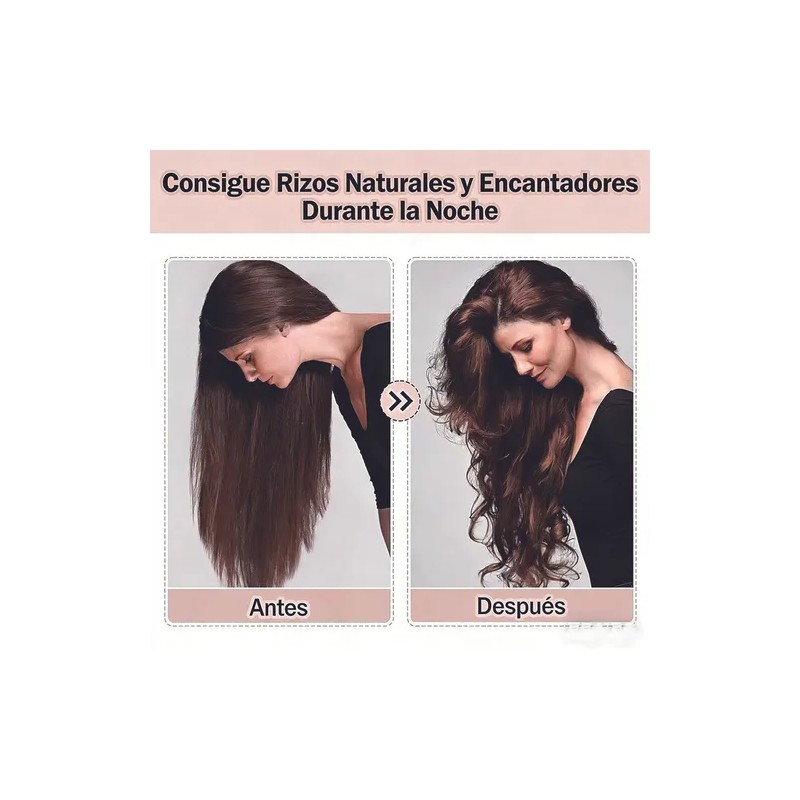 Cepillo Para Rizado + Gorro Para Dormir + Cabello Rizos