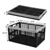 Asking 4-Pack 42 L Stackable Collapsible Crate, Plastic Folding Storage