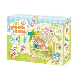 Crelloci DIY Mini Beverage Store Kit ， Kitchen Mini Pretend Play Food Set for Kids Age 8-13, Make Your Food Creative Resin Craft Set (Not Edible)