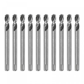 sourcing map 10pcs High-speed Steel Drill Bits 6mmx80mm for Hole Saws Arbor Drill Bit Replacement Thick Metal Cutting