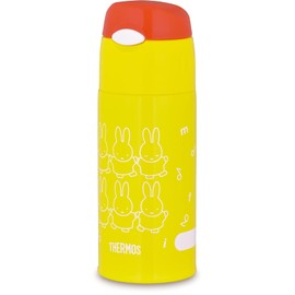 Thermos FHL-403FB MY Vacuum Insulated Straw Bottle, 13.5 fl oz (400 ml), Miffy, Yellow, For Cold Retention