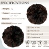 FeidyLong 2 PCS Messy Bun Hair Piece Wavy Curly Scrunchies