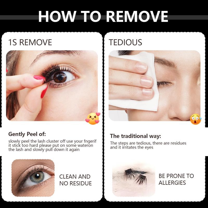 Cofier DIY Lash Kit Press on Lash No Glue Lash