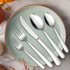 20-Piece Heavy Duty Silverware Set, HaWare Stainless Steel Solid Flatware