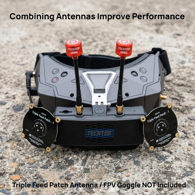 TECHTOO FPV Antenna Racing Drone Antenna 5.8G 2.3dBi Super Mini