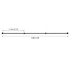 DYNAMI 12 Feet Pipe Stair Handrail,Wall Mount Black Galvanized Industrial