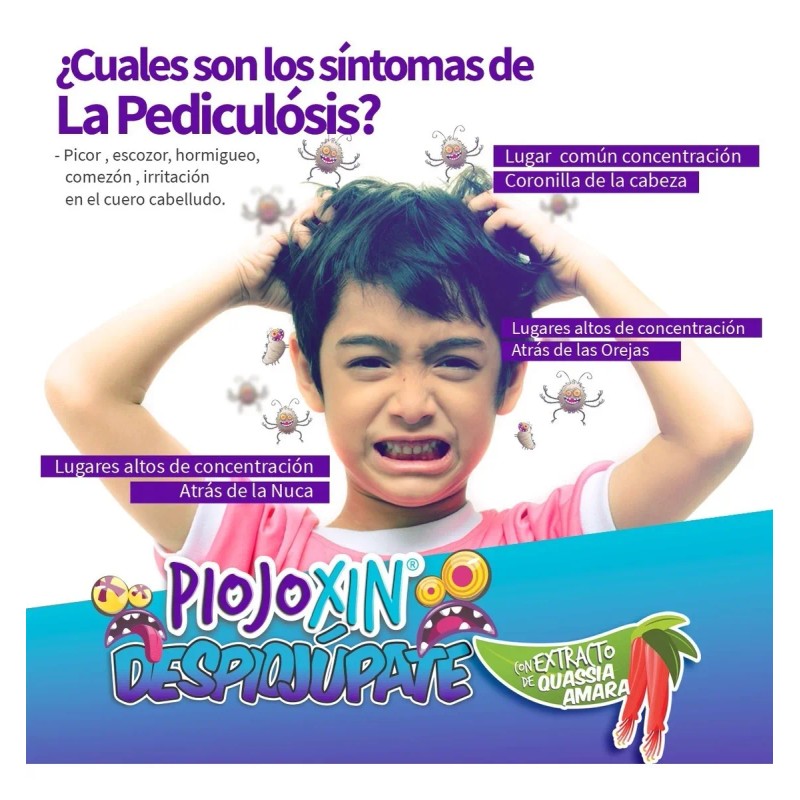 Kit Solución Y Gel Fijador Contra Piojos Y Liendres