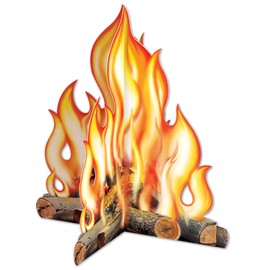 Beistle 57322 3D Campfire Centerpiece, 12-Inch