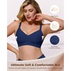 As Fairy Womens Soft Comfortable No Underwire Bras V Neck