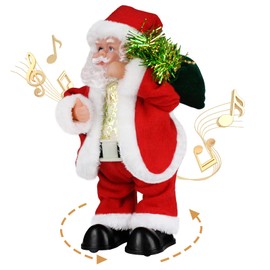 Twerking Santa Claus, Shaking Hips Walking Circle Santa Claus Singing Dancing Christmas Santa Claus Toys Xmas Electric Dolls English Song