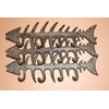 3 Fish Bone Wall Hooks / Hat Hooks / Towel