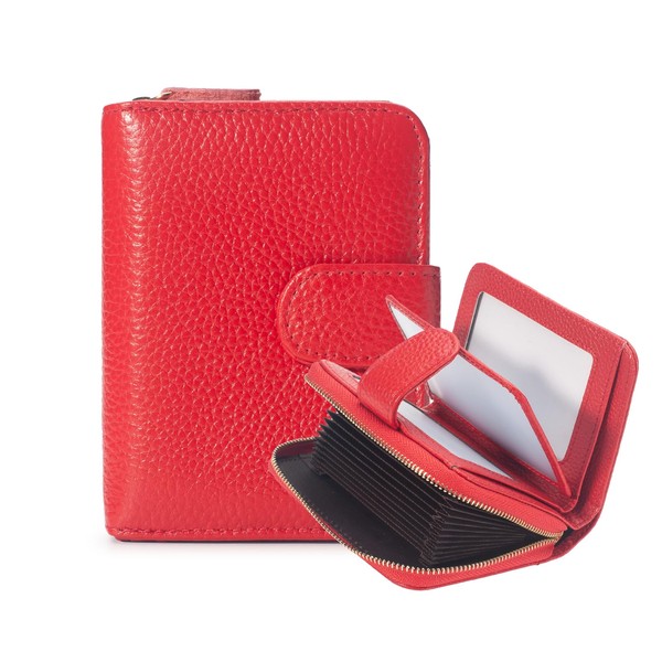 ERDOGLY Credit Card Holder Wallet for Women, RFID Blocking Genuine