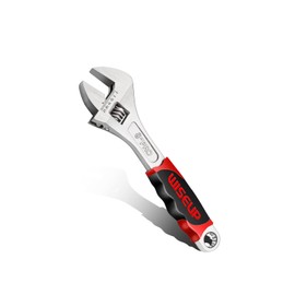 WISEUP Adjustable Wrench 8 Inch Professional Cr-V Forged With Anti-Slip Grip Wrenches Set Small Crescent Style Hand tools