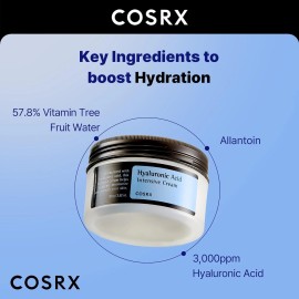 COSRX Hyaluronic Acid Intensive Cream, Hydration Face Moisturizer, 100g/3.52 Oz
