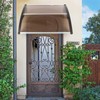 Flandre Patio Door Window Awning Canopy, Polycarbonate Cover Front Door
