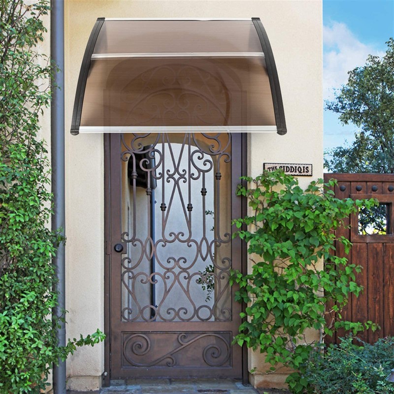 Flandre Patio Door Window Awning Canopy, Polycarbonate Cover Front Door