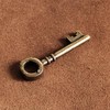 BRASS STORE Brass Key (Antique Style) Key Chain Brass Vintage