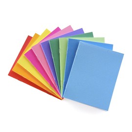 Hygloss Products Colorful Blank Books – Books for Journaling, Sketching, Writing & More – Great for Arts & Crafts - 10 Assorted Bright, Fun Colors - Pocket-Size - 4.25 x 5.5 Inches - 100 Pack