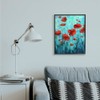 Stupell Industries Red Poppies Growing in Blue Sky Floral Design