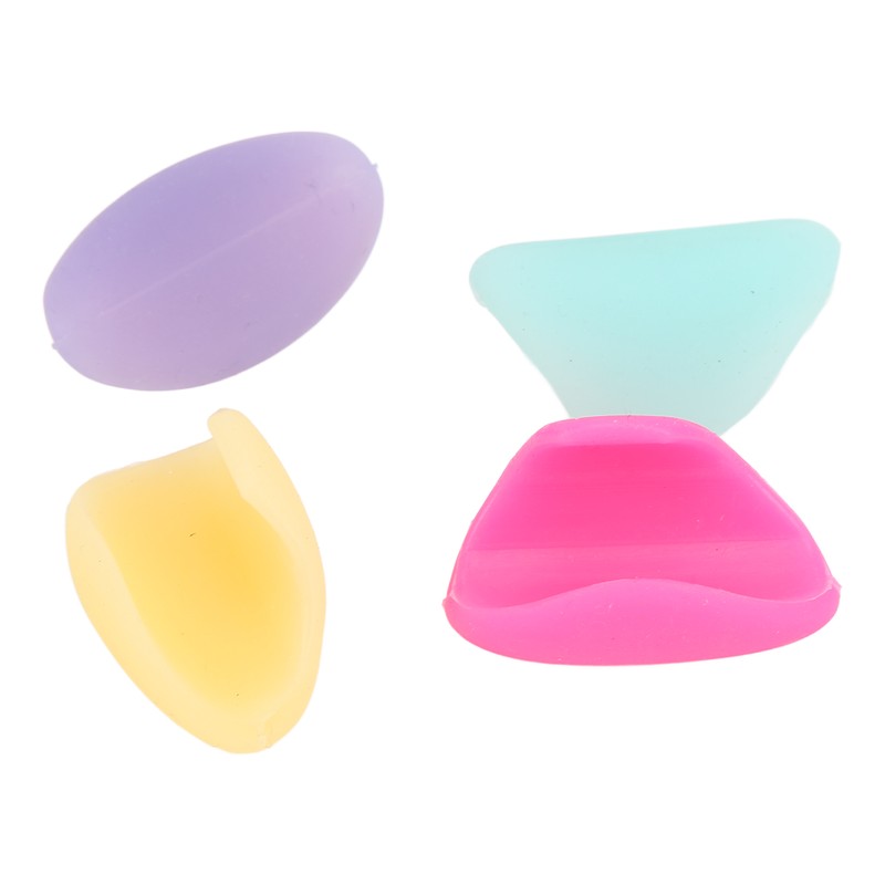 4Pcs Flute Thumb Rest Cushion Colourful Silicone Finger Cover Flutes