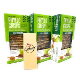 Phyllo Crisps Apple Cinnamon with Kokobunch Kit by Nu Bake | 3 Pack - 2.8 oz