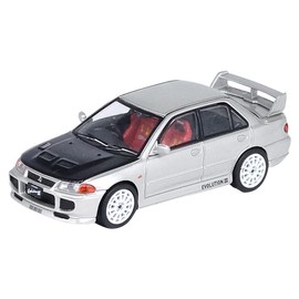 Inno Models 1/64 Mitsubishi Lancer Evolution III Silver/Carbon Bonnet Finished Product