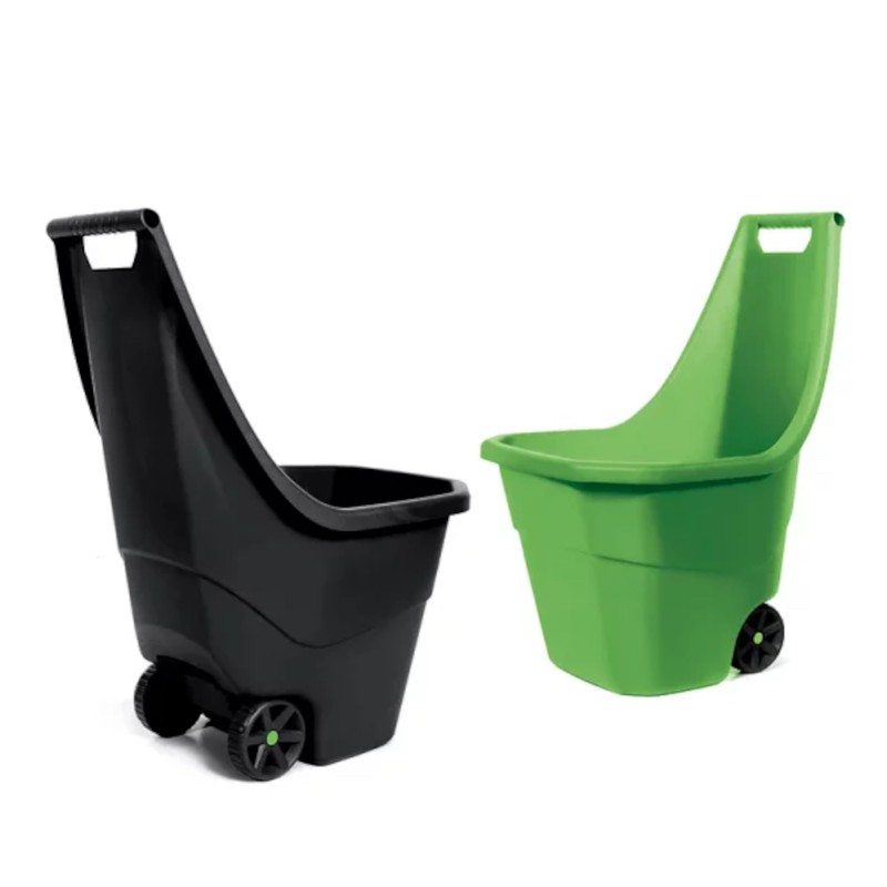 Cast Plastic Wheels, Wheels for Garden Wheelbarrow "LOAD&GO", 55 Litre