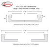 Hurricane Turning Tools, Deep Profile Large Dovetail Jaws for the