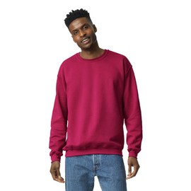Gildan Unisex Adult Fleece Crewneck Sweatshirt, Style G18000, Multipack, Cardinal Red (1-pack), Large US