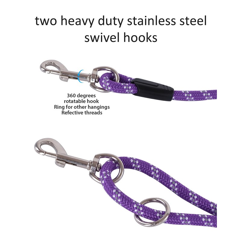 100FT Extra Long Leashes for Dog Training, Reflective Threads Check