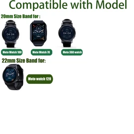 Compatible with Moto Watch 120 bands, 20mm, 22mm Quick Release Stretchy Solo Loop Adjustable Nylon Replacement Straps Compatible with Moto 120, 70, 100, 360 3rd Gen 2020 Smartwatch (Green, 22mm size