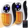 Wall Space Heater 450W Remote Portable Electric Heater with Programmable