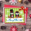 GLOBLELAND Christmas Penguin Cutting Dies Metal Winter Snowflake Die Cuts