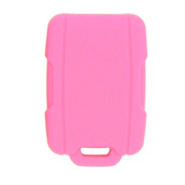 Key Fob Cover for Chevy GMC: 4 Buttons Key Fob Case Fit for Chevy Colorado Silverado 4500HD 5500HD 6500HD 2500 3500 GMC Canyon Canyon Denali Sierra Denali 2014-2023丨Remote Protector 13577770 (Pink)